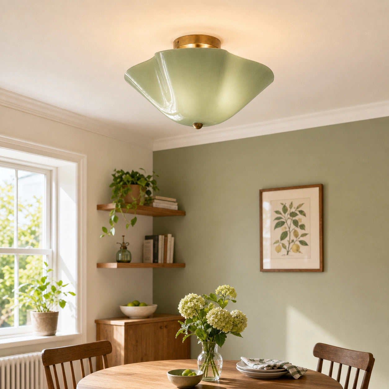 Modern Decorative Art Glass Flush Mount Ceiling Light