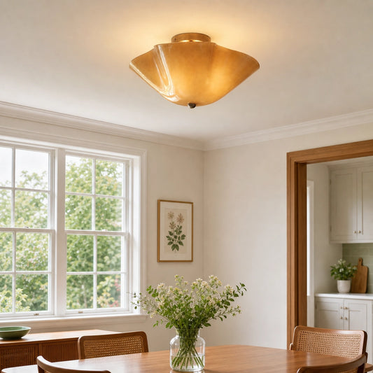 Modern Decorative Art Glass Flush Mount Ceiling Light