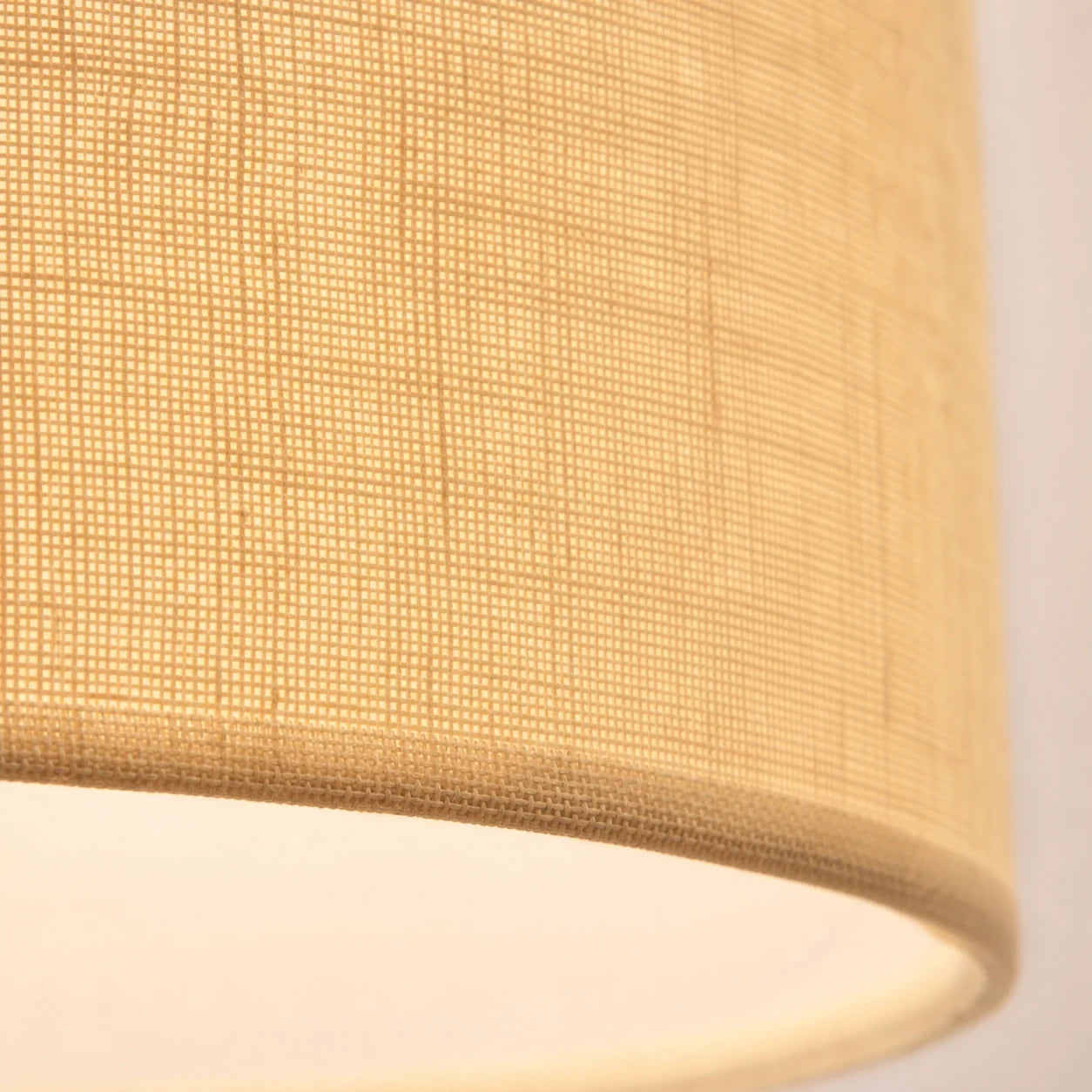 Modern Drum Flush Mount Ceiling Light with Fabric Shade for Living Room