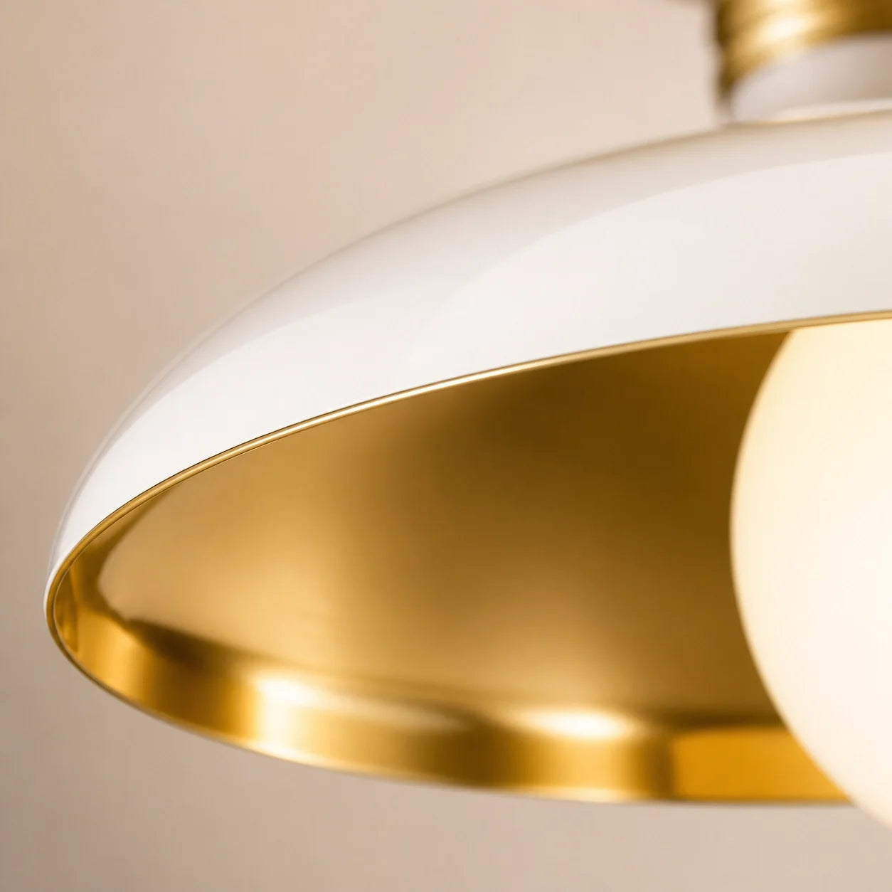 Modern Farmhouse Metal Dome Flush Mount Ceiling Light