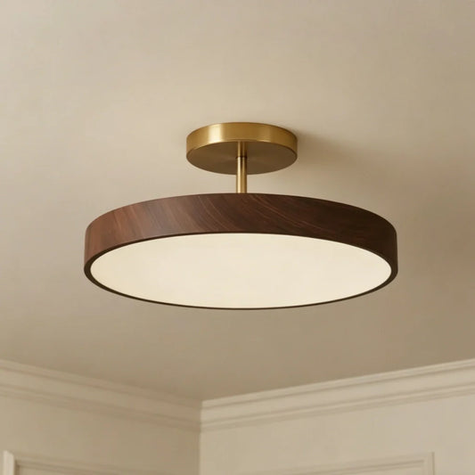 Modern LED Ring Semi Flush Ceiling Light