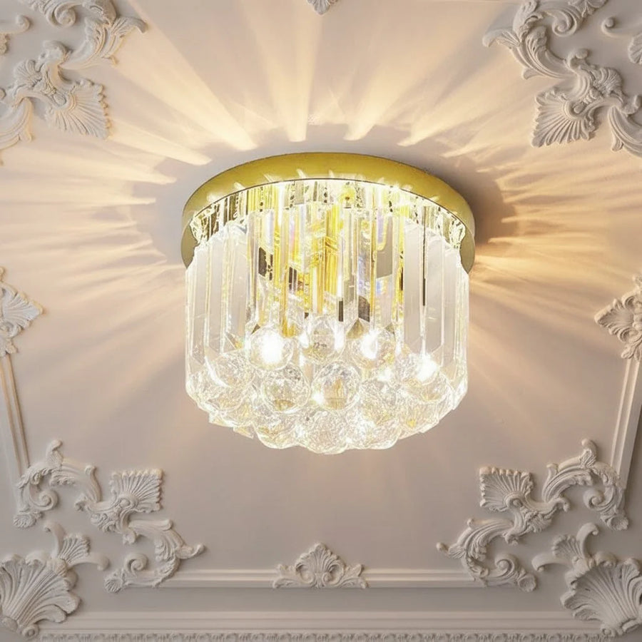 Modern Luxury Crystal Flush Mount Ceiling Light