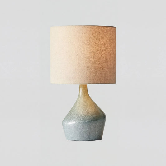 Modern Minimalist Sculptural Ceramic Table Lamp for Bedside and Office