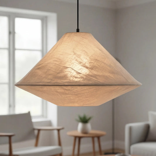 Modern Multi-layered Inverted Cone Linen shade Pendant Light