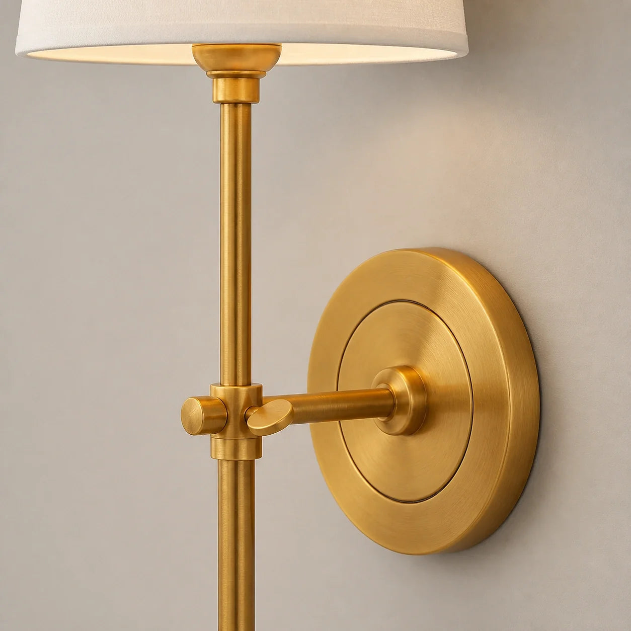 Modern Classic Tapered Linen Shade Wall Light