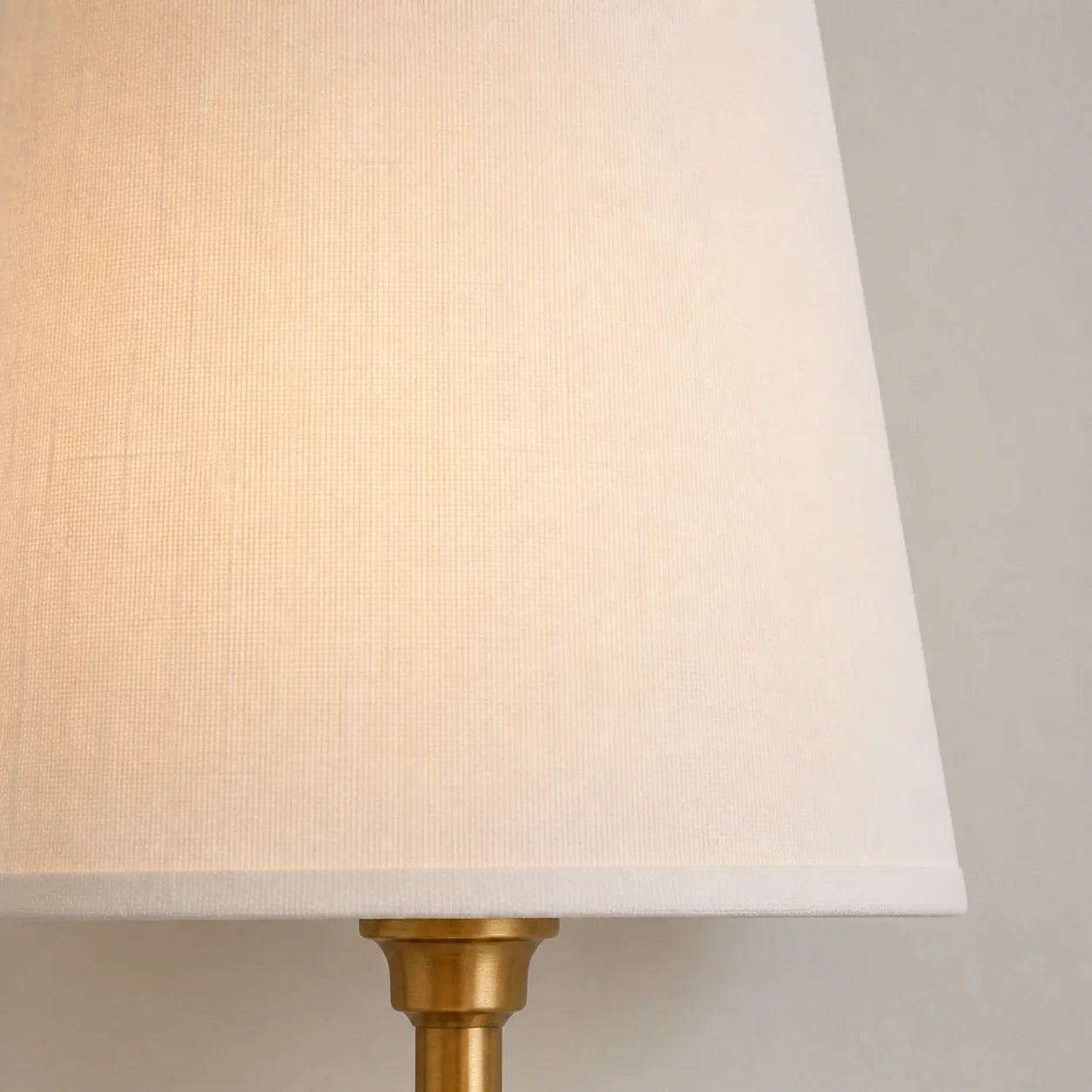 Modern Classic Tapered Linen Shade Wall Light