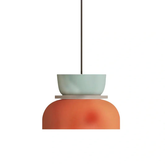 Nordic Modern Colorful Bowl Metal Pendant Light