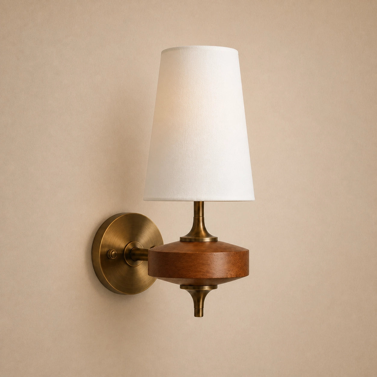 Retro Classic Fabric Shade Wall Sconce