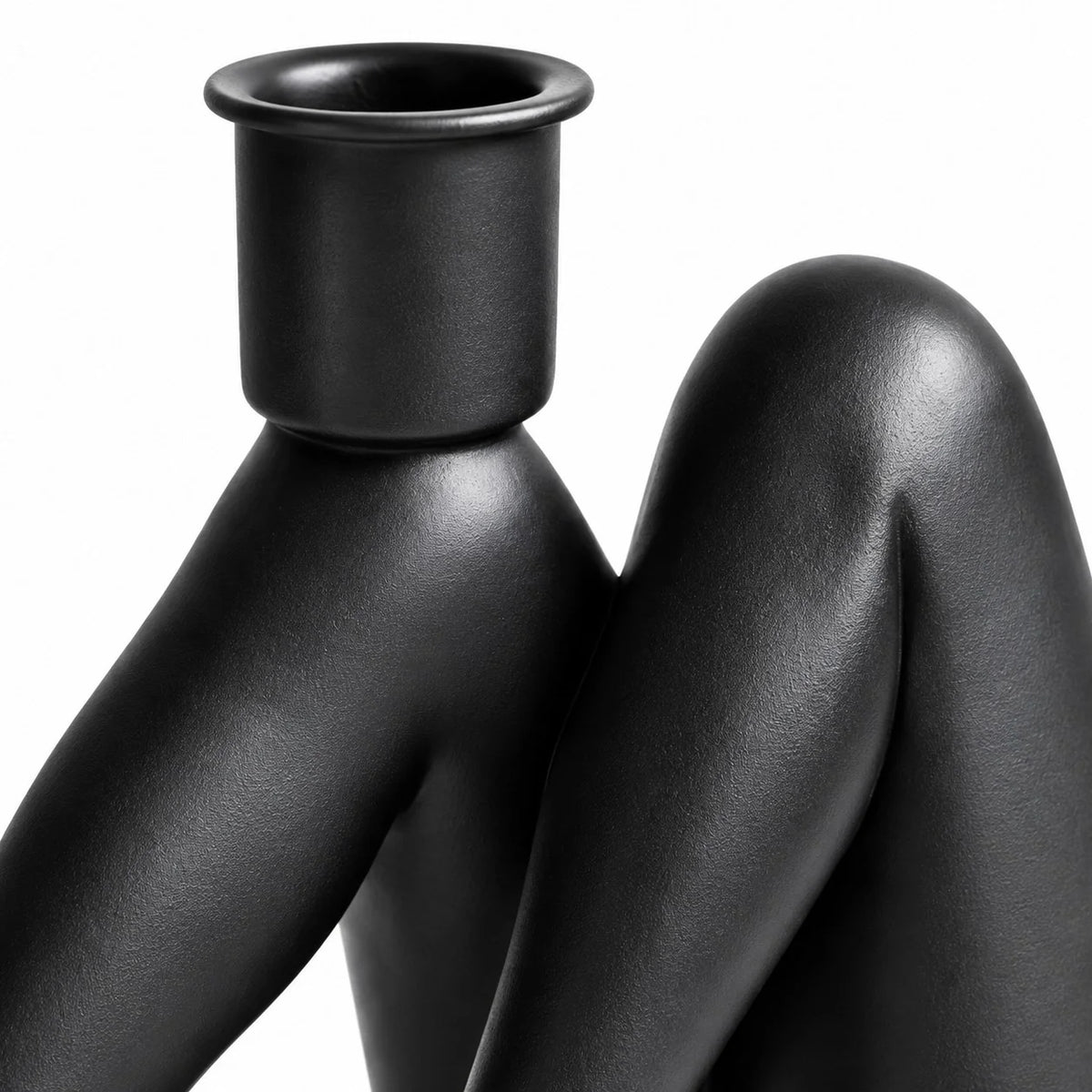 Retro Sculptural Figurine Candle Holder