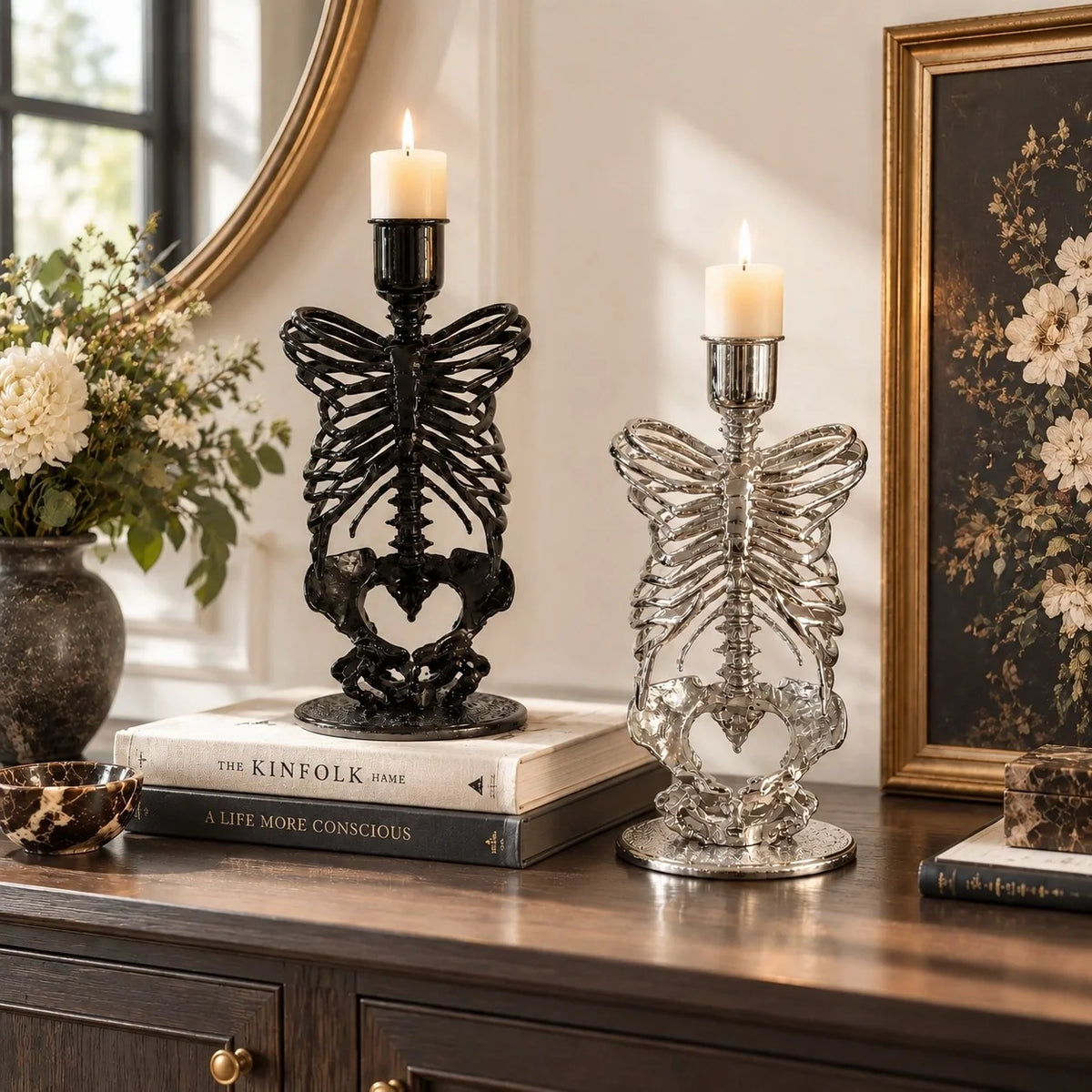 Retro Sculptural Figurine Candle Holder