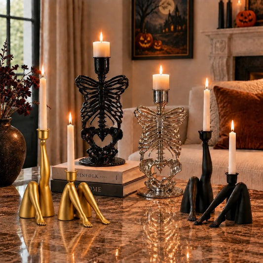 Retro Sculptural Figurine Candle Holder