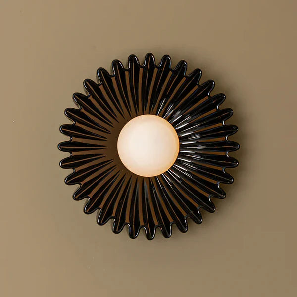 Modern Artistic Ceramic Flower Wall Lamp