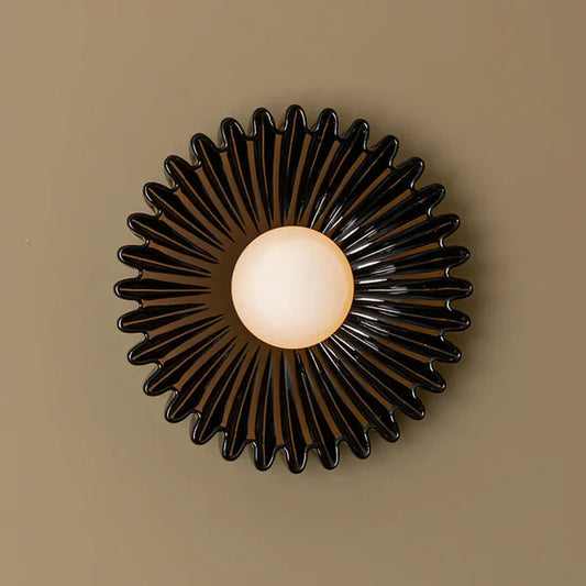 Modern Artistic Ceramic Flower Wall Lamp