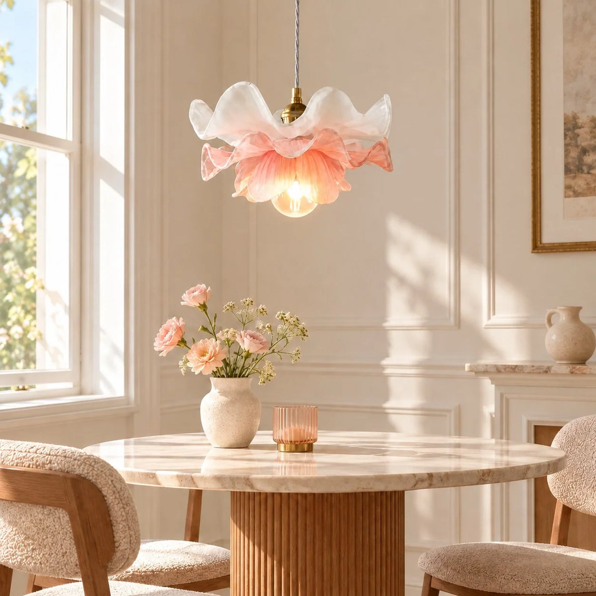 Roselle Modern Acrylic Flower Pendant Light