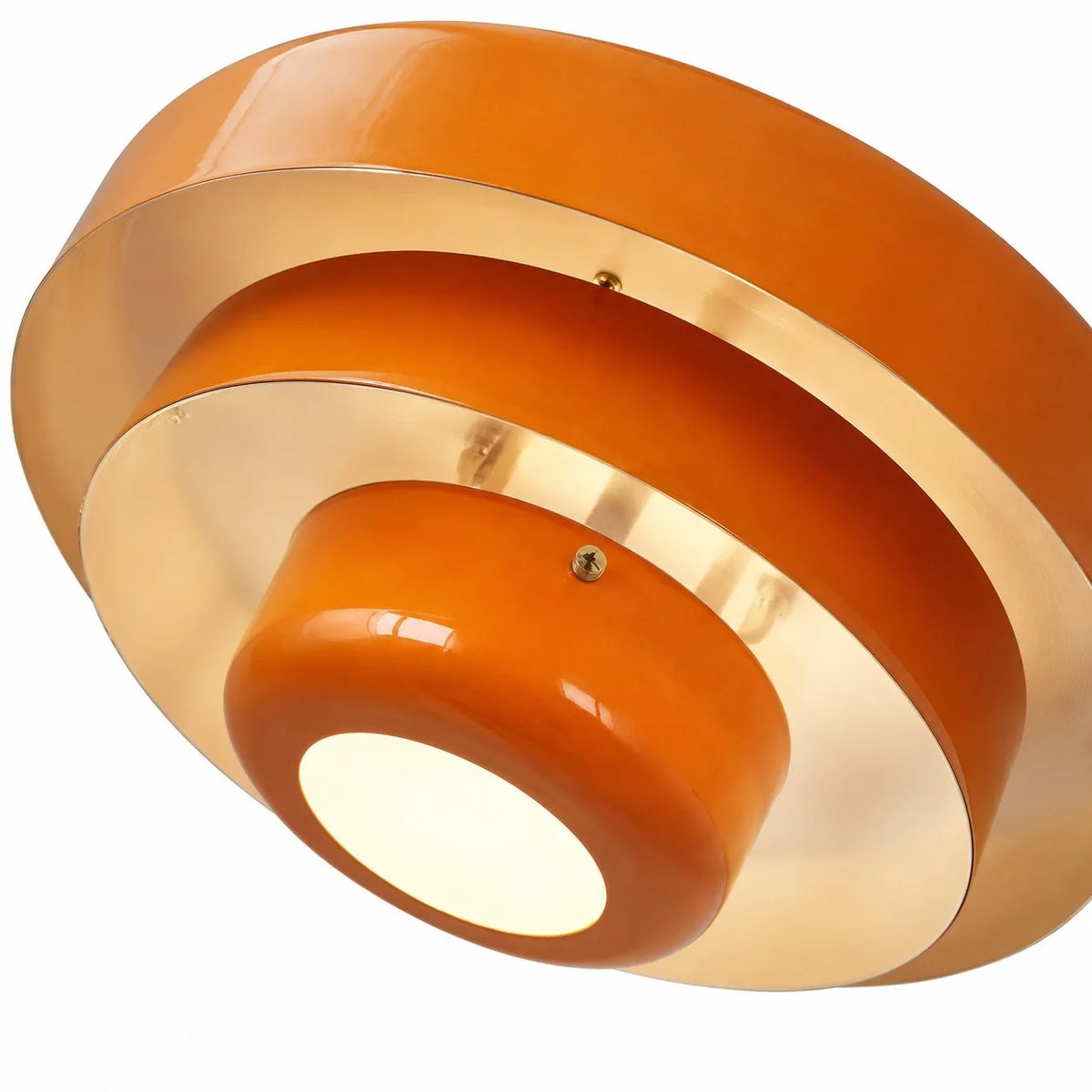 Bauhaus Round Three-Tier Colourful Flush-Mount Ceiling Light