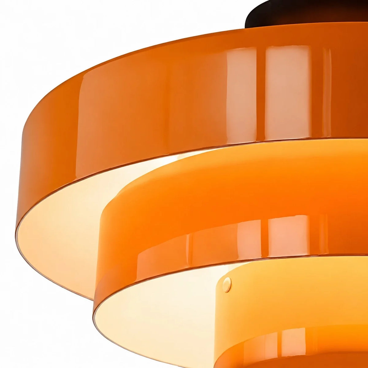 Bauhaus Round Three-Tier Colourful Flush-Mount Ceiling Light