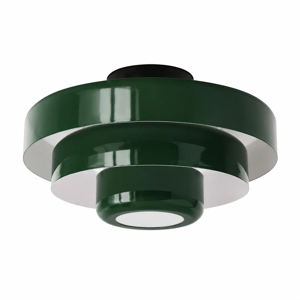 Bauhaus Round Three-Tier Colourful Flush-Mount Ceiling Light