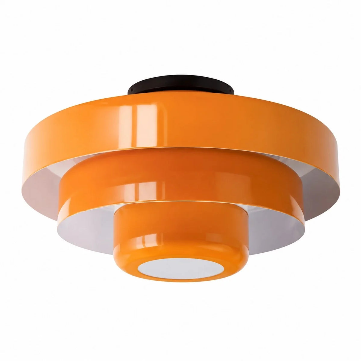 Bauhaus Round Three-Tier Colourful Flush-Mount Ceiling Light