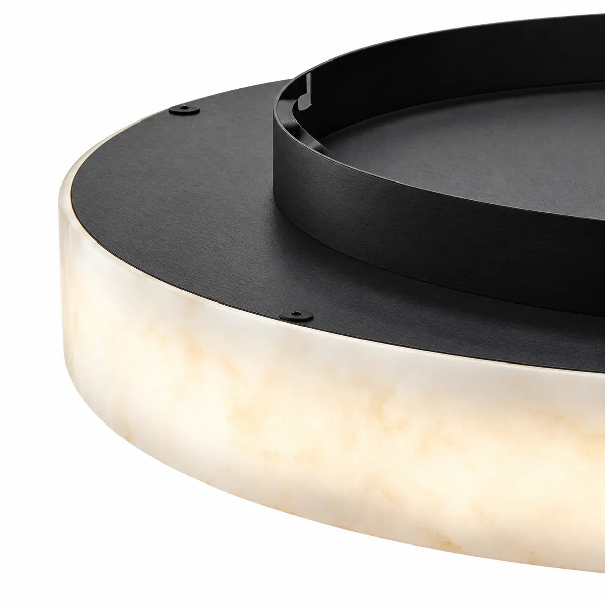 Runa Modern Round Resin Flush Mount Ceiling Light