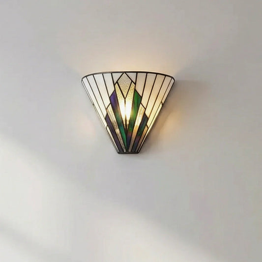 Vintage Art Deco Tiffany Wall Light – Artistic Glass Sconce