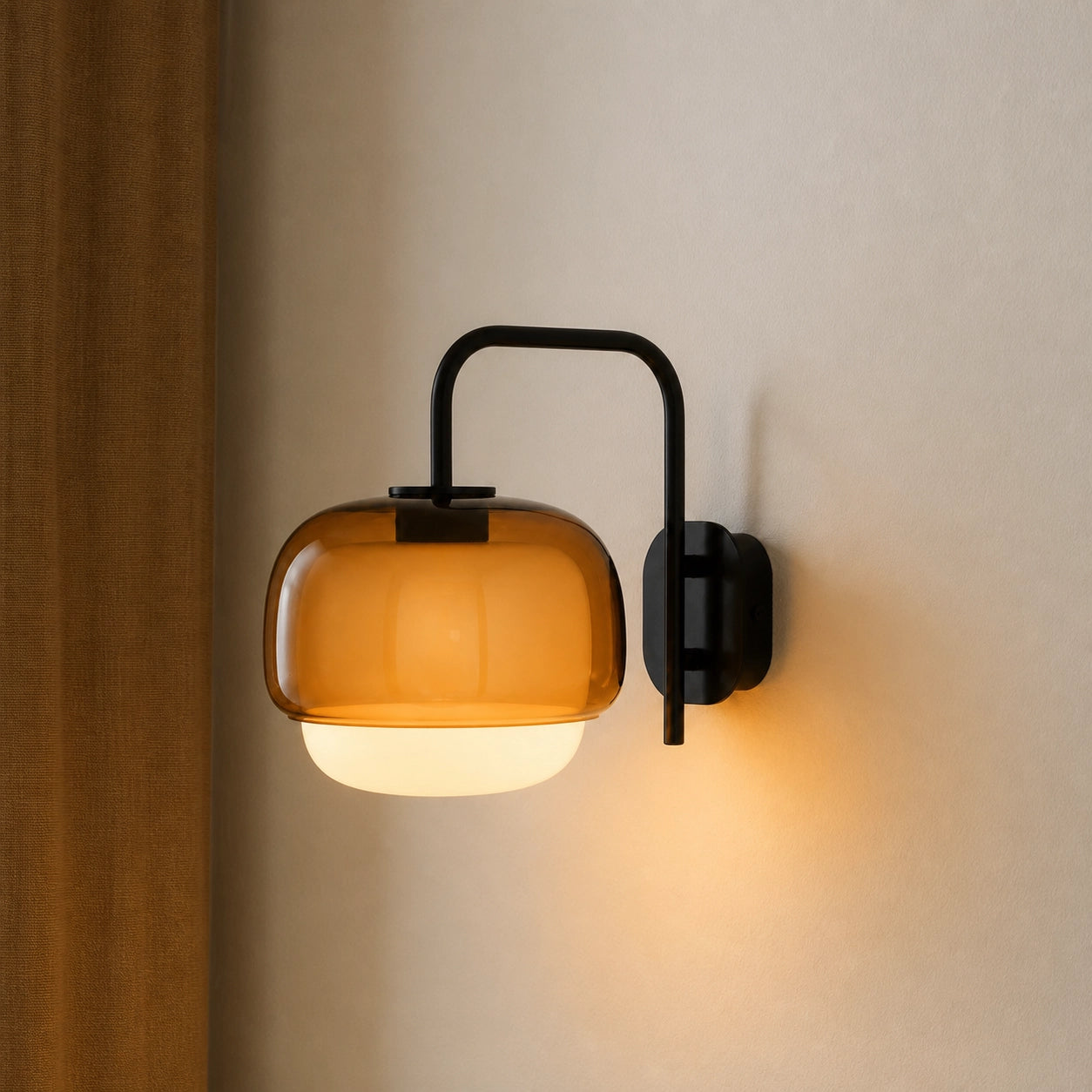 Vernon Modern Art Glass Ball Double Wall Light