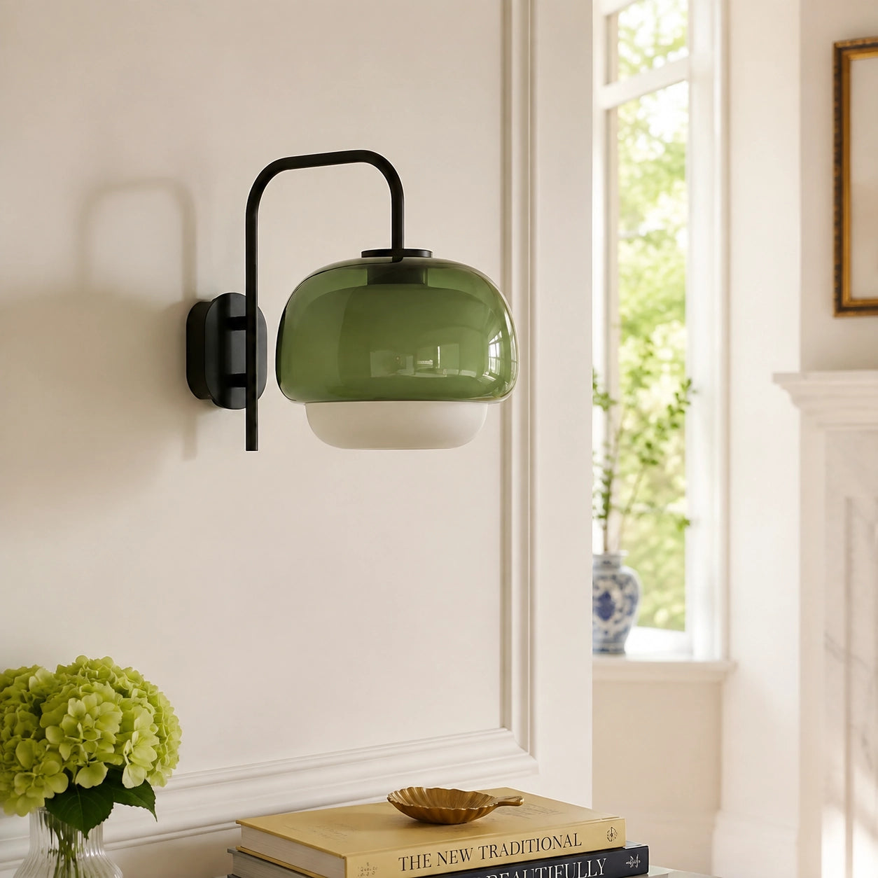 Vernon Modern Art Glass Ball Double Wall Light