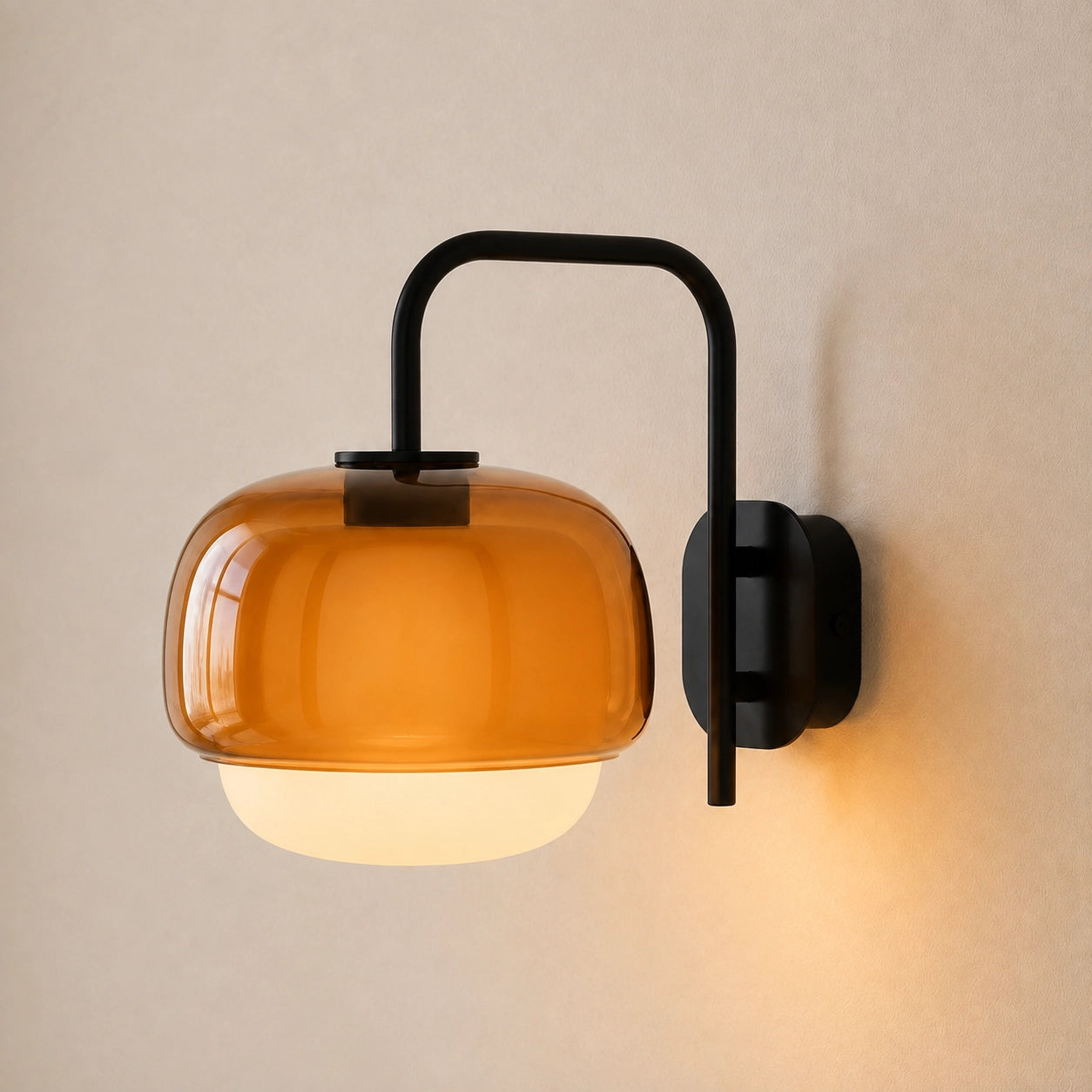 Vernon Modern Art Glass Ball Double Wall Light