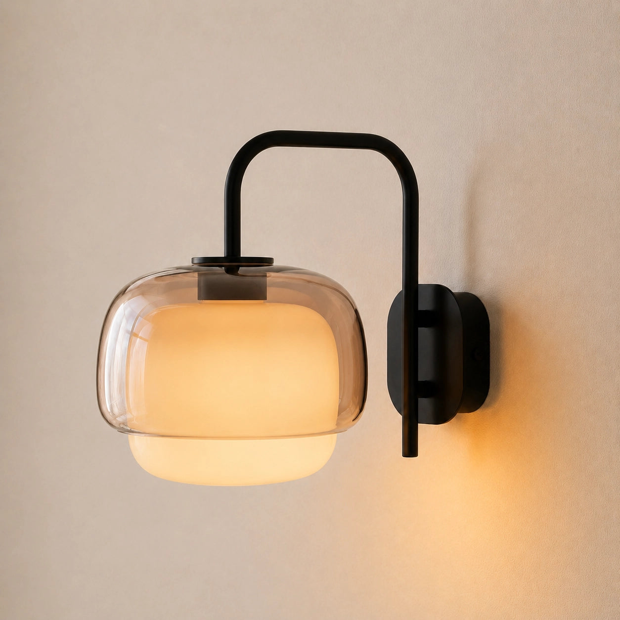 Vernon Modern Art Glass Ball Double Wall Light
