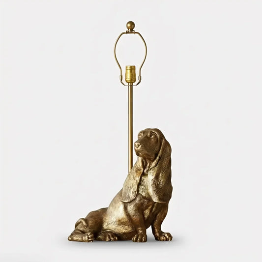 Vintage Animal Dog Table Lamp Base