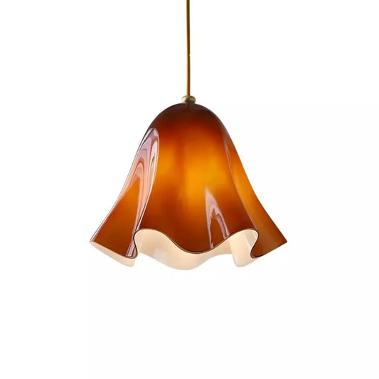 Elegant Retro Flower Fazzo Glass Pendant Light