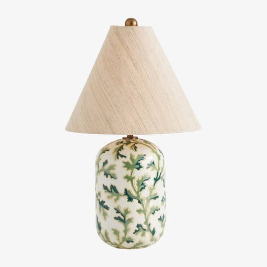 Vintage Cylinder Ceramic Table Light