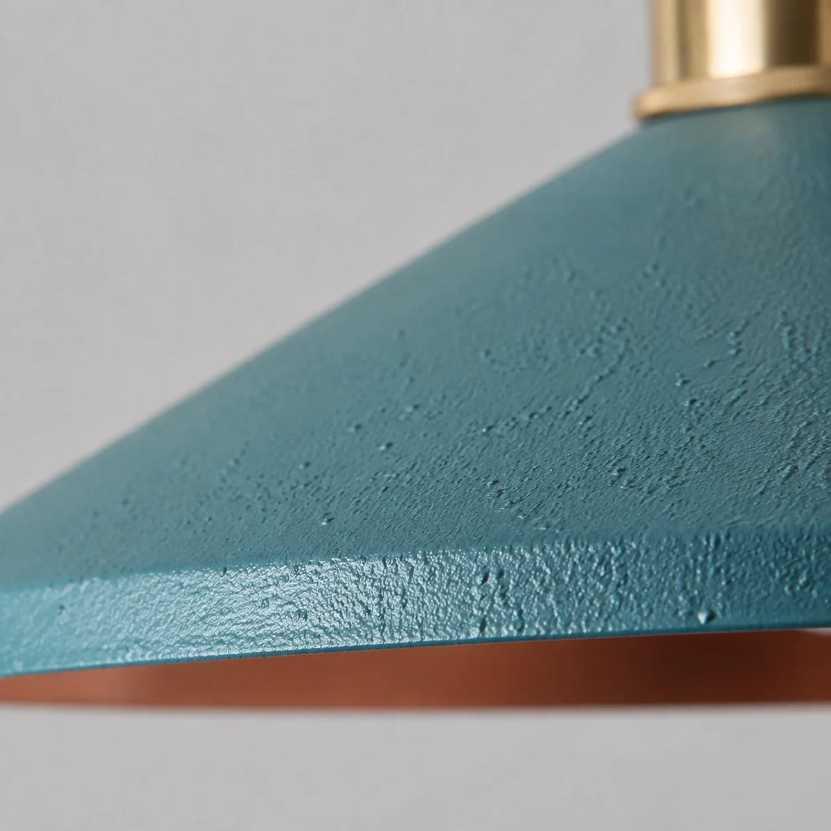 Vintage Distressed Metal Cone Pendant Light