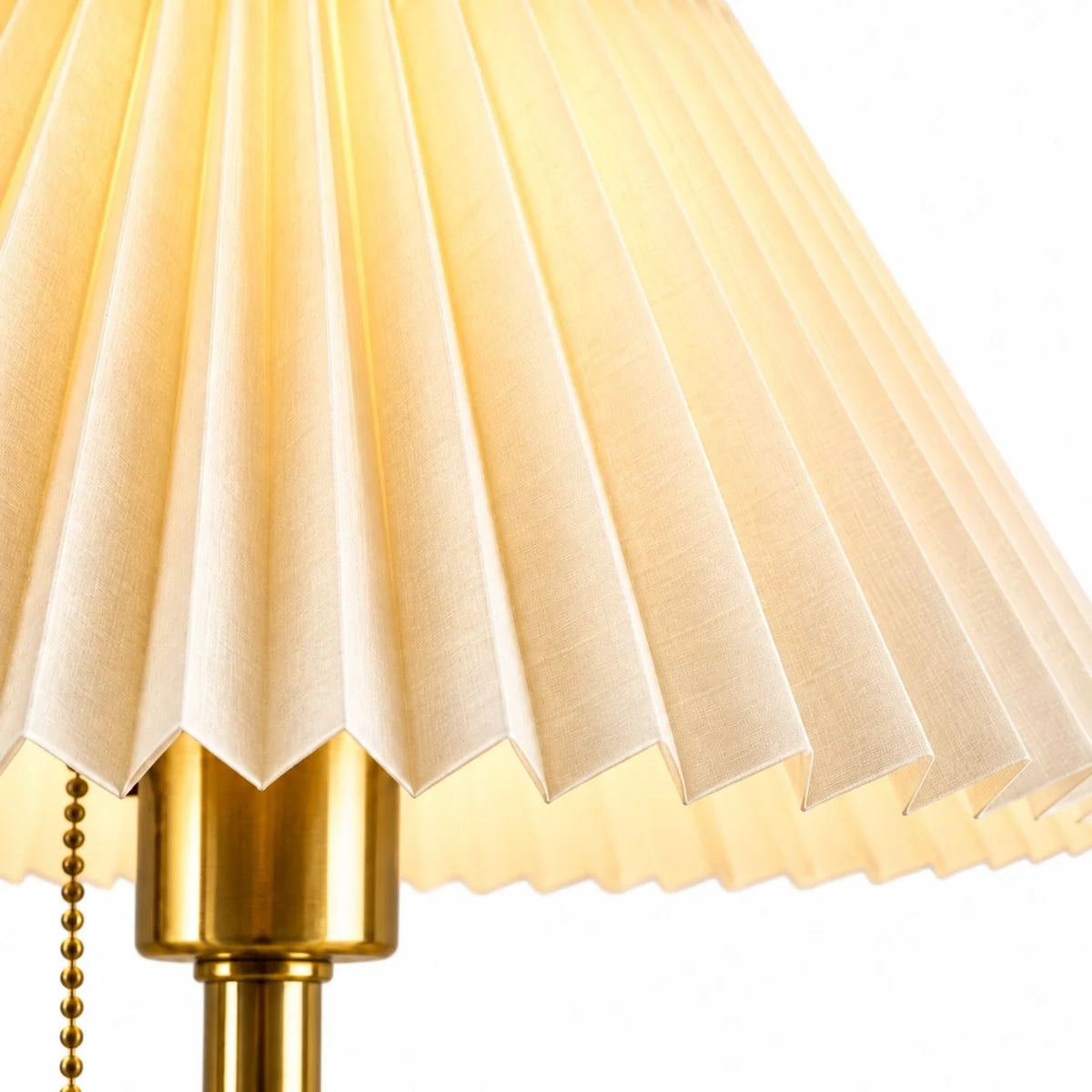 Vintage Fabric Table Lamp with Wooden Base