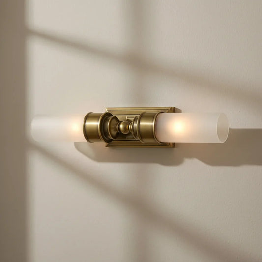 Vintage Frosted Glass Wall Sconce