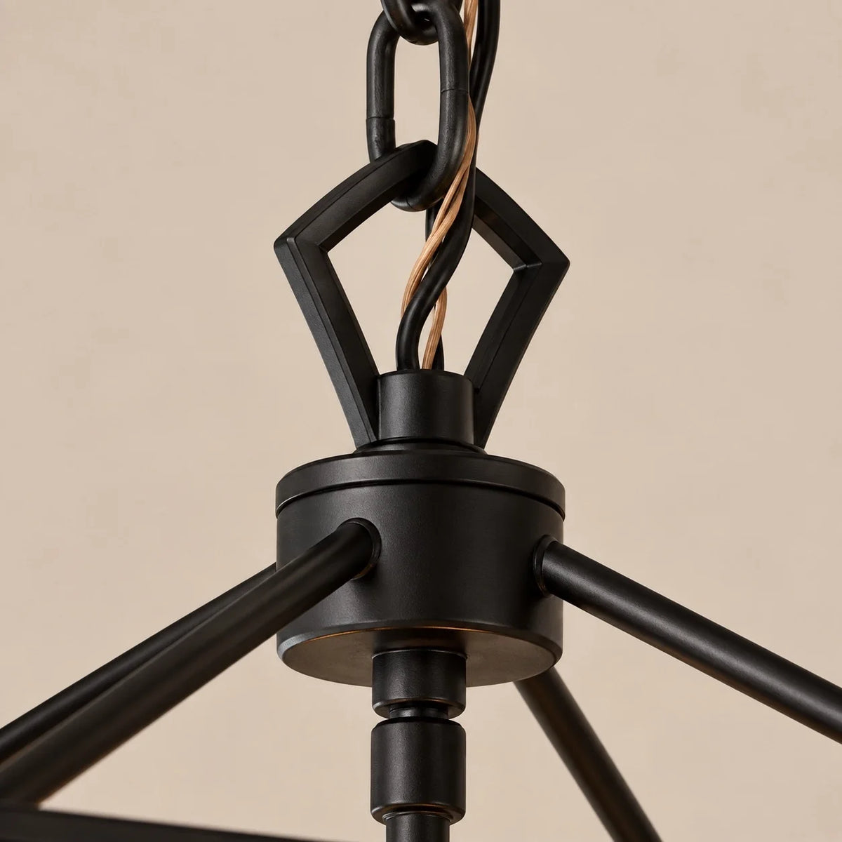 Vintage Gothic Black Lantern Pendant Light