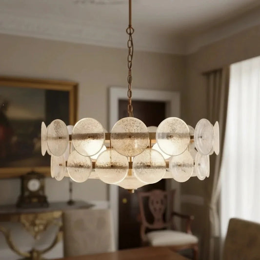 Vintage Layered Colorful Glass Pendant Light