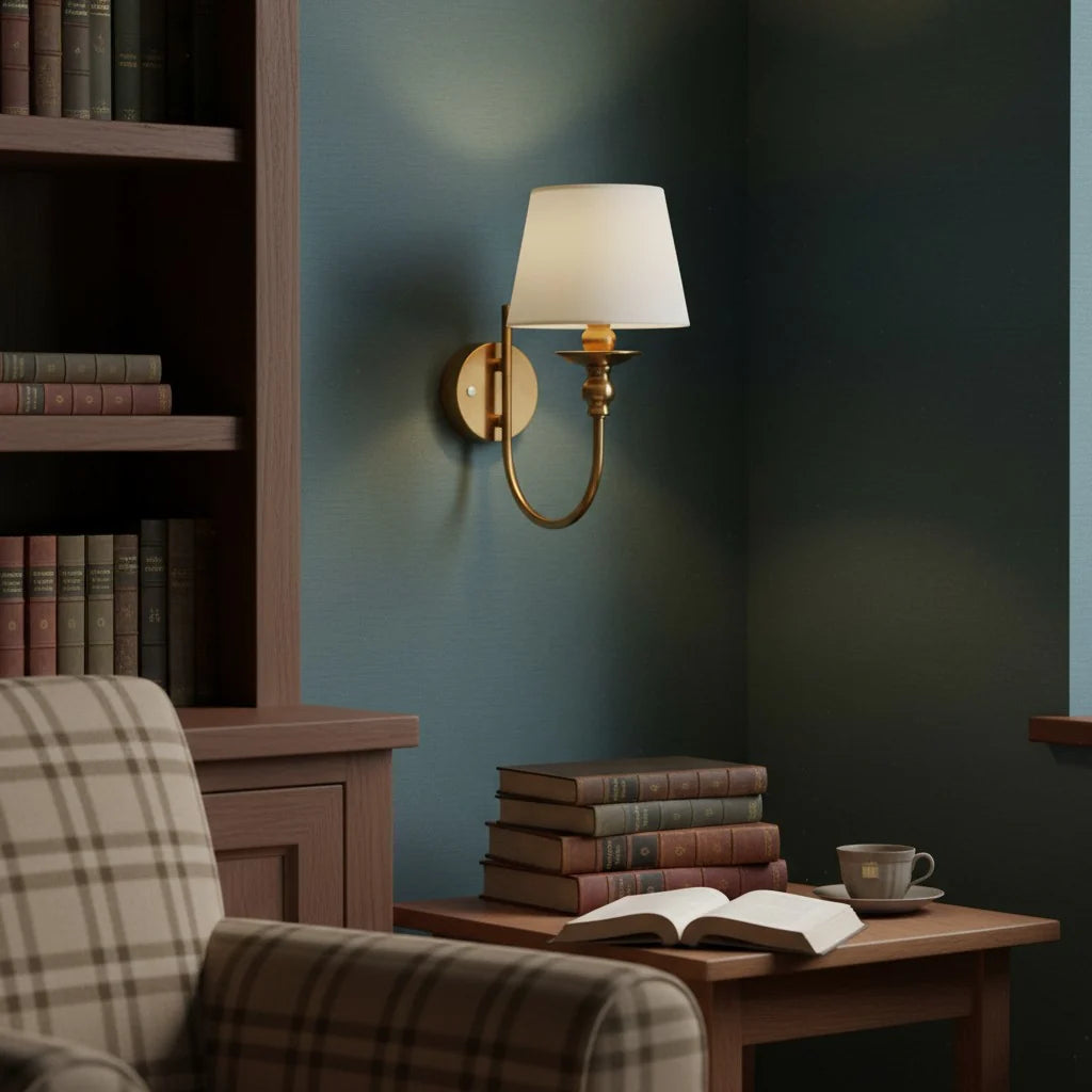 Vintage Arc Arm Fabric Shade Wall Light10.webp__PID:883216d2-bd78-47d5-a5e6-6f7727254f81
