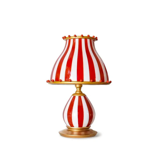 Vintage Circus Resin Drum Table Lamp