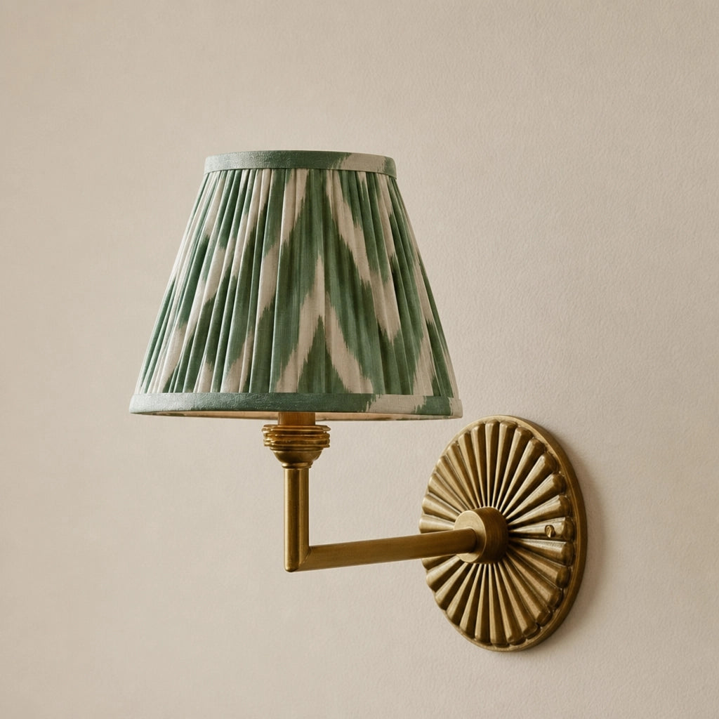 Vintage Elegant Pleated Fabric Wall Light