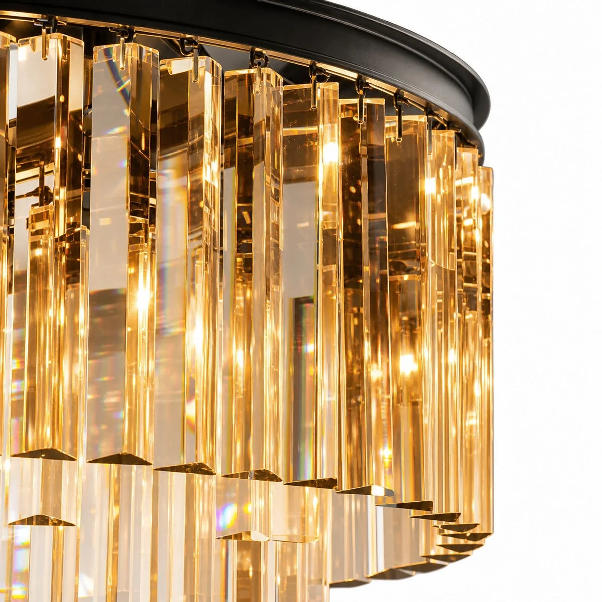 Vintage Luxury Multi Layered Crystal Chandelier for Living Room Dining Room