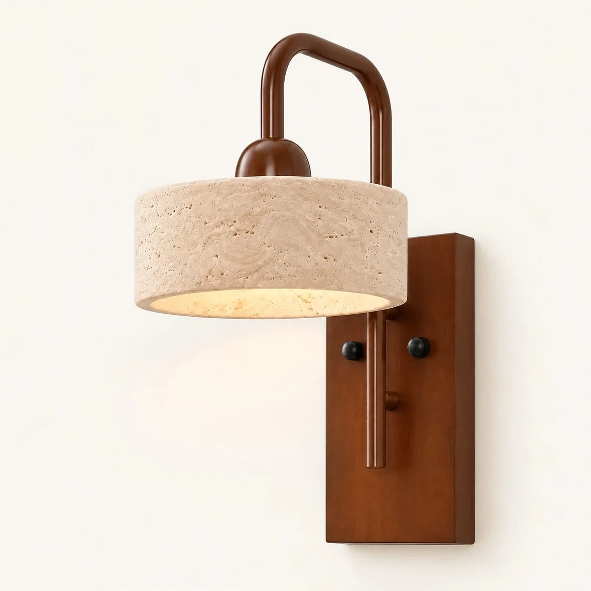 Vintage Natural Stone Cylinder Wall Light