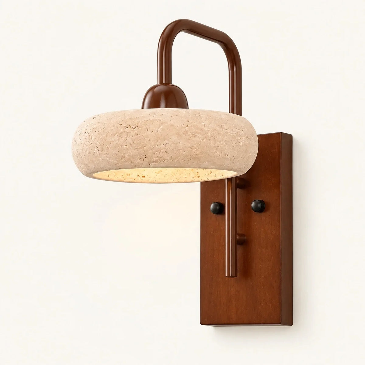 Vintage Natural Stone Cylinder Wall Light