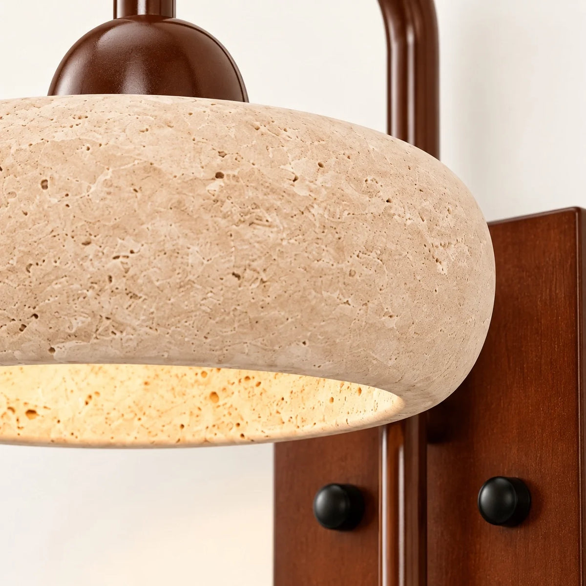 Vintage Natural Stone Cylinder Wall Light