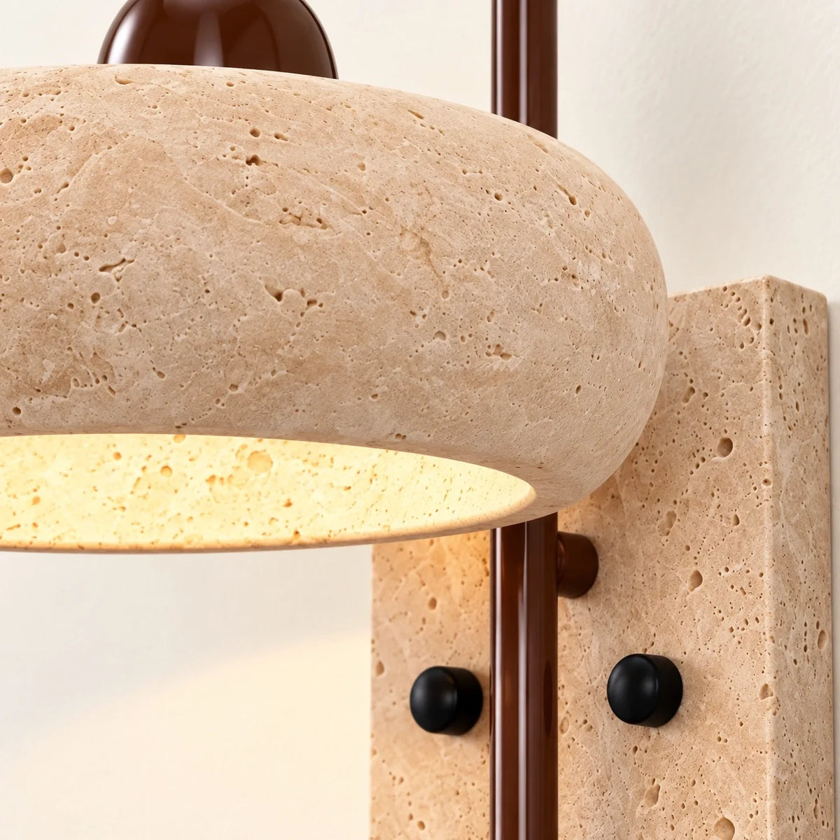 Vintage Natural Stone Cylinder Wall Light