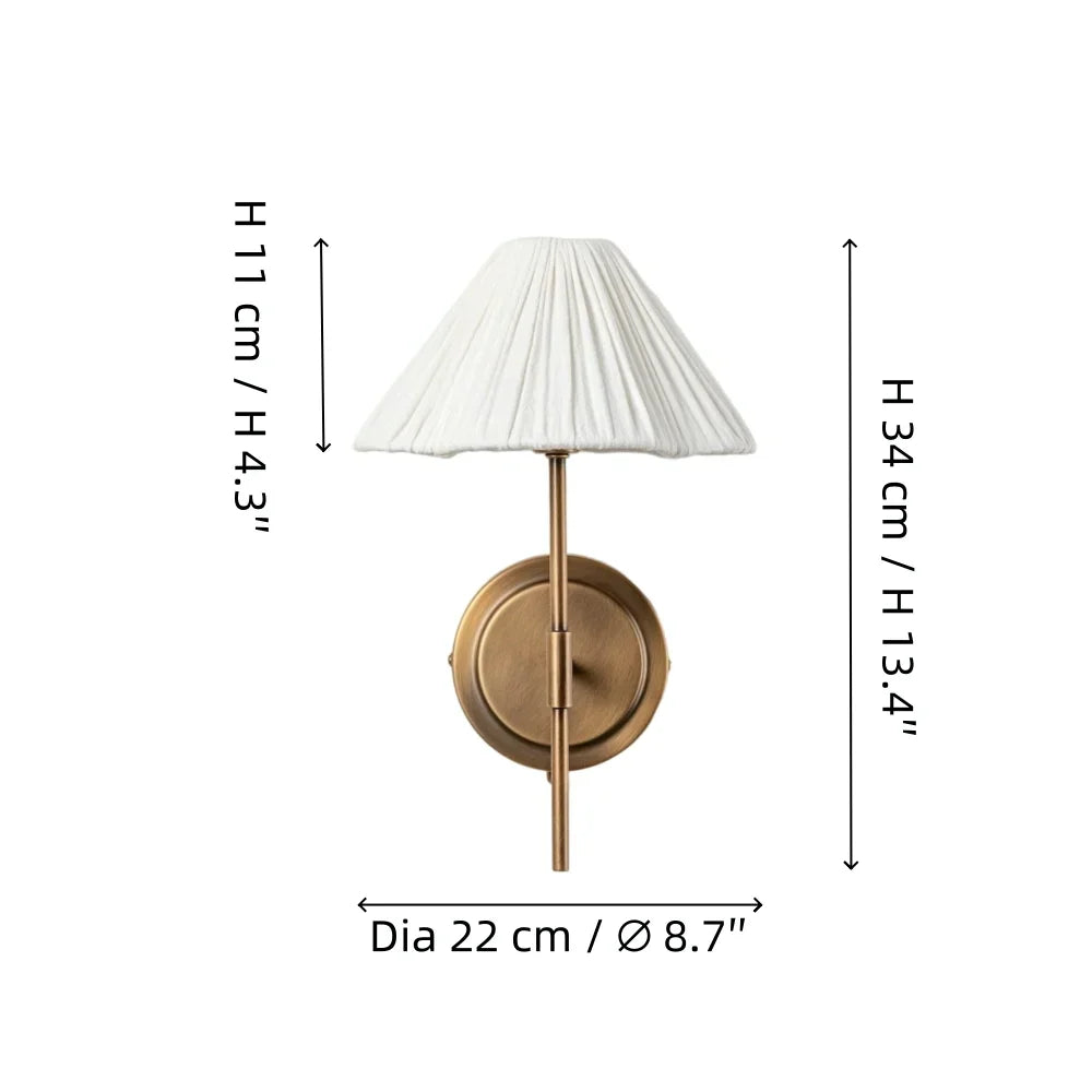 Vintage Scalloped Pleated Linen Wall Light1.webp__PID:a5dfbb22-e23e-460d-83bc-fc9d9ad32719