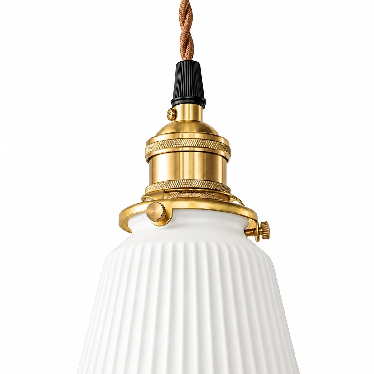 Vintage Style Ceramic Flower Pendant Light