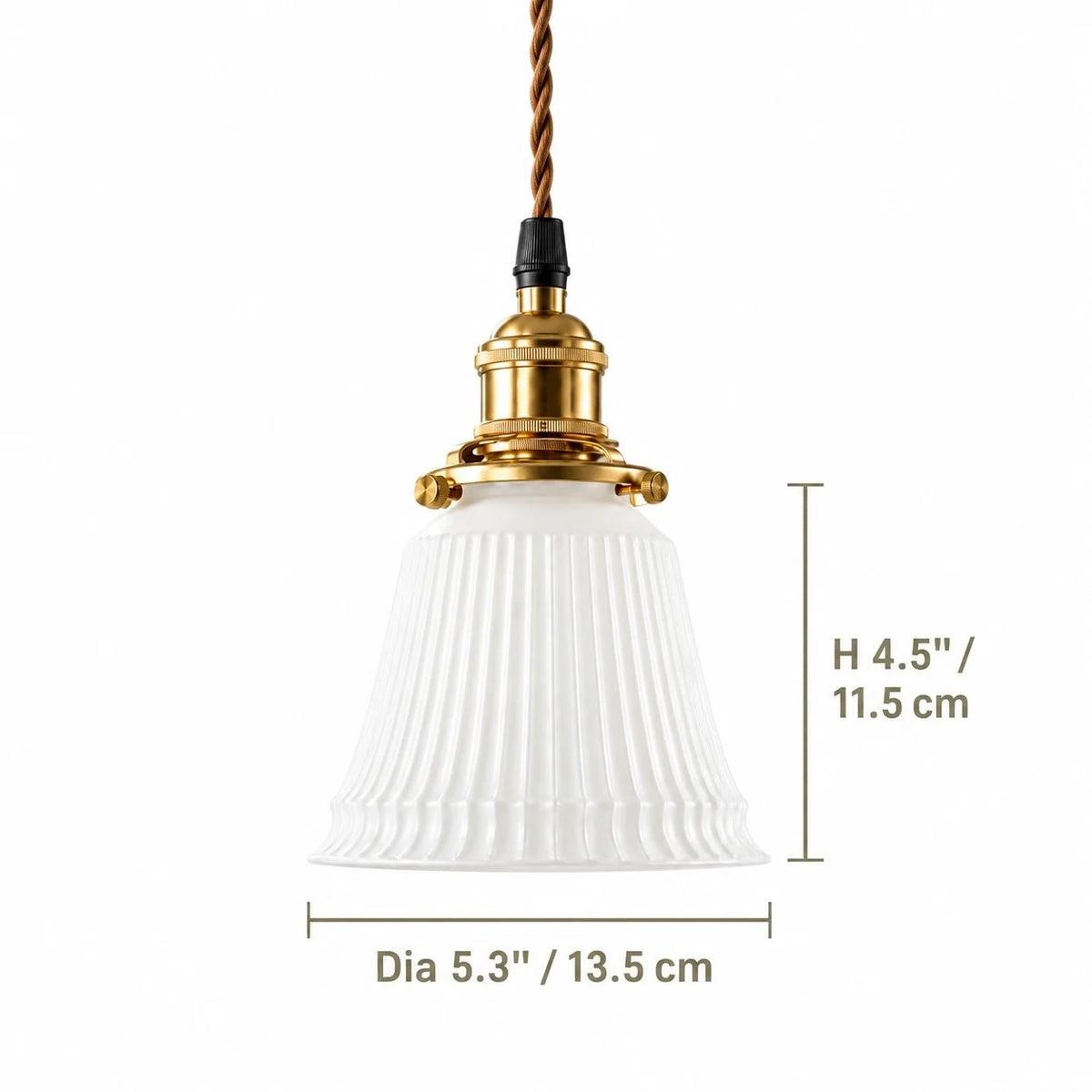Vintage Style Ceramic Flower Pendant Light