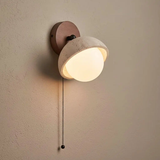 Wabi-Sabi Adjustable Travertine Stone Wall Light