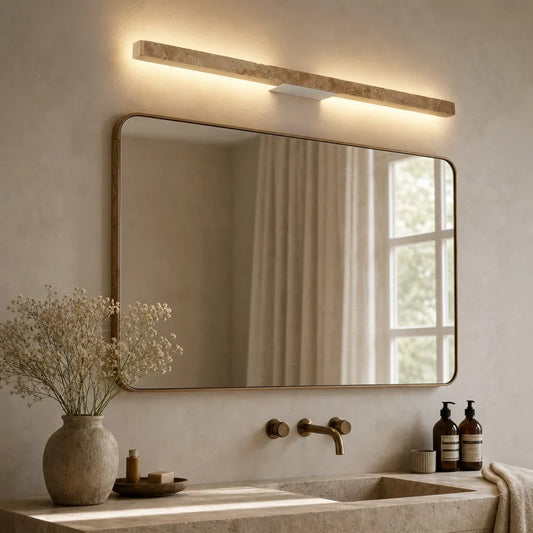 Wabi-Sabi Linear Travertine LED Wall Light