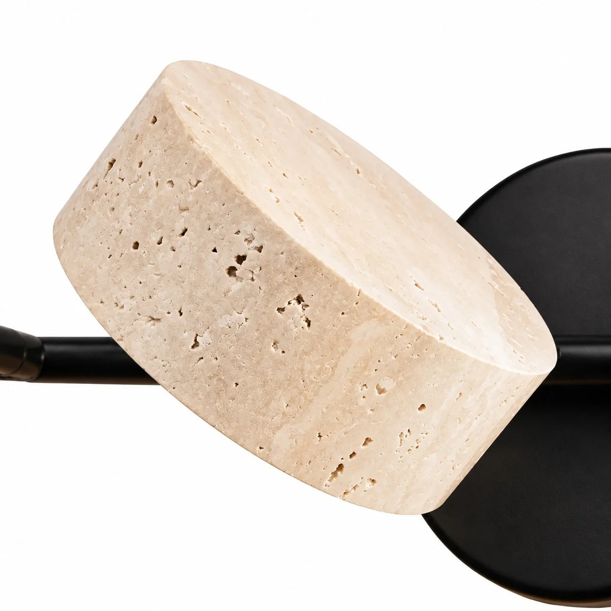 Wabi-Sabi Rotatable 2/3-Light Natural Travertine LED Wall Sconce